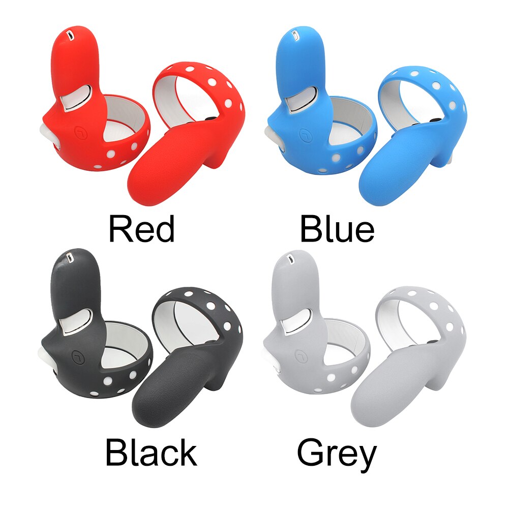 1pair VR Glasses Handheld Silicone Home Soft Smooth Touch Controller Grip Cover Dustproof Gaming Accessories for Oculus Quest 2