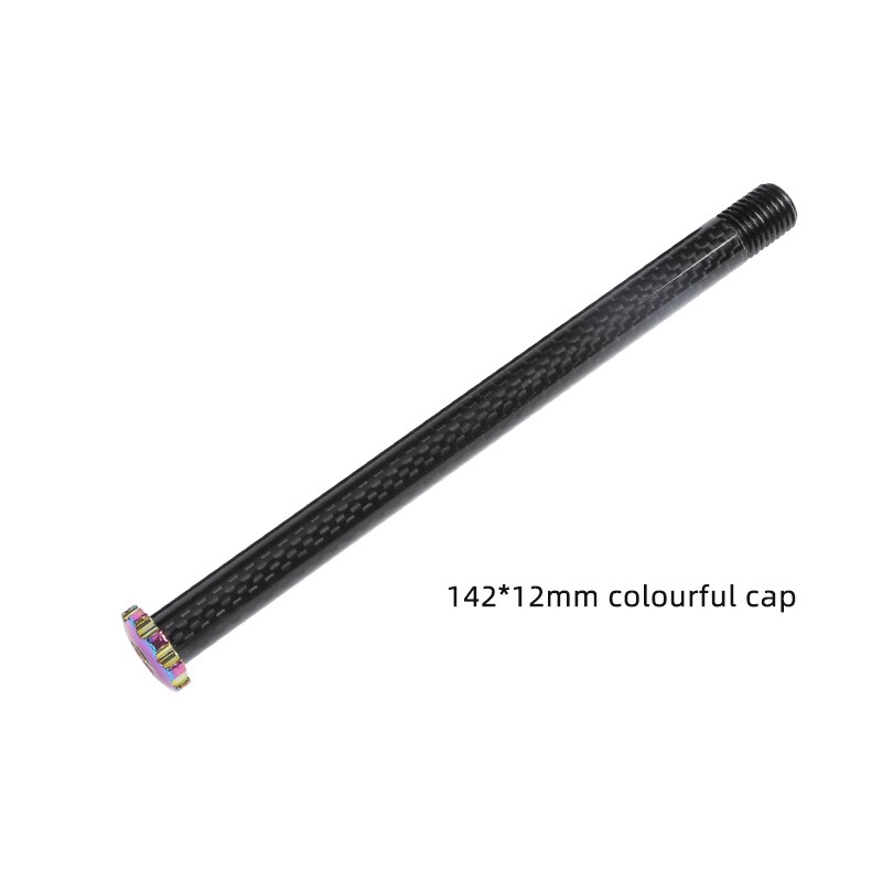 HUB Thru Axle TANKE MTB road bicycle 100 110 142 148 boost 12 15mm 1.5 Thread distance bike fork frame open gear barrel shaft: 142 12mm color cap