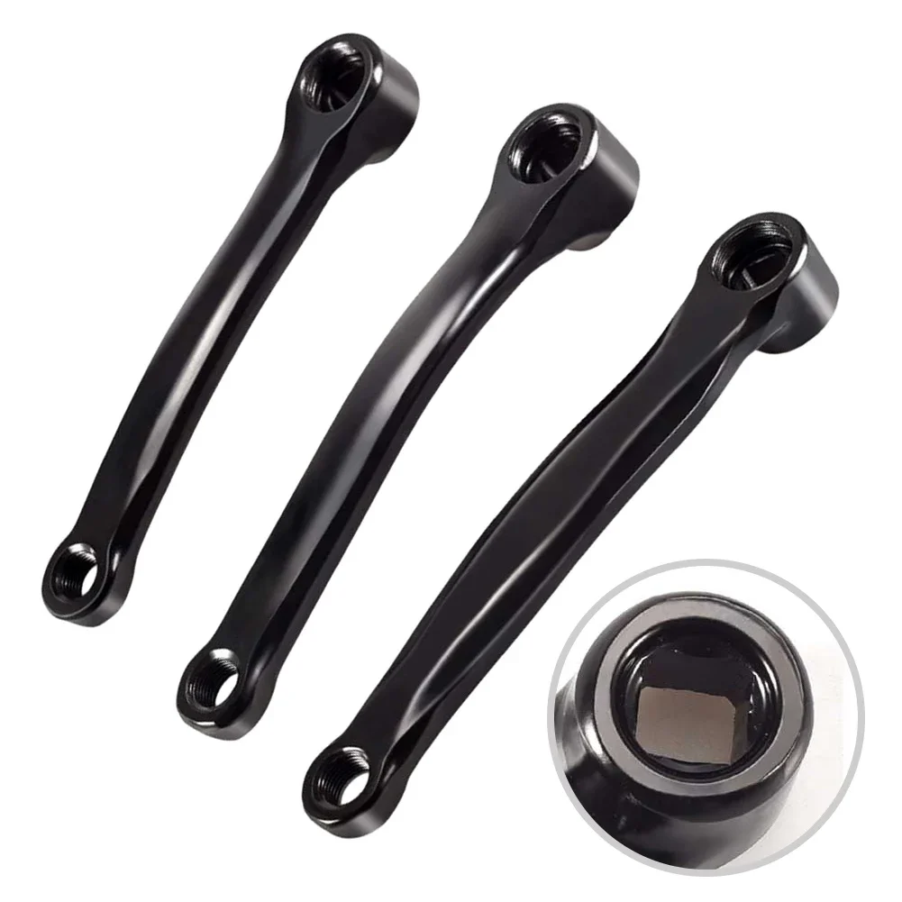 Mountainbike crankarm met volledig massieve constructie, 170mm/165mm/152mm diamantvormige ruitvormige ketting, crank, pedalen, verbindingsstang, accessoires