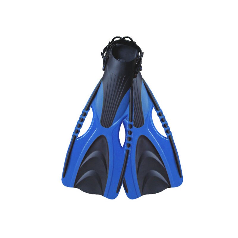 Aletas de buceo para adultos, zapatos de natación ajustables, de silicona, sumergibles, largas, monoaleta: Azul / L / XL