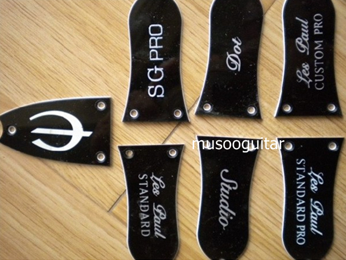 Zwart Truss Rod Cover Voor Gitaar 3 Gaten Gitaar Onderdelen Accessoires