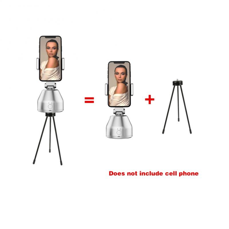 Auto Face Tracking Selfie Stick Tripod For IPhone With 10" Ring Light
