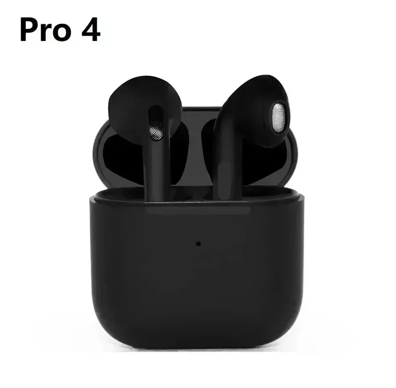 2024 Air Pro 4 TWS auriculares inalámbricos Bluetooth auriculares Mini auriculares para PC Android Apple iPhone auriculares Accesorios: Rojo