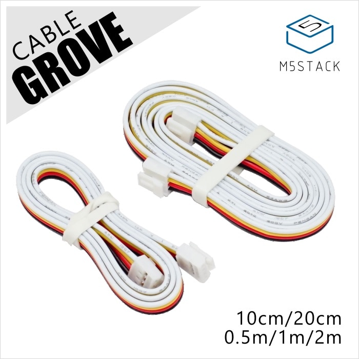 M5Stack Official Universal 4Pin Buckled Grove Cable 1m/2m/50cm/20cm/10cm