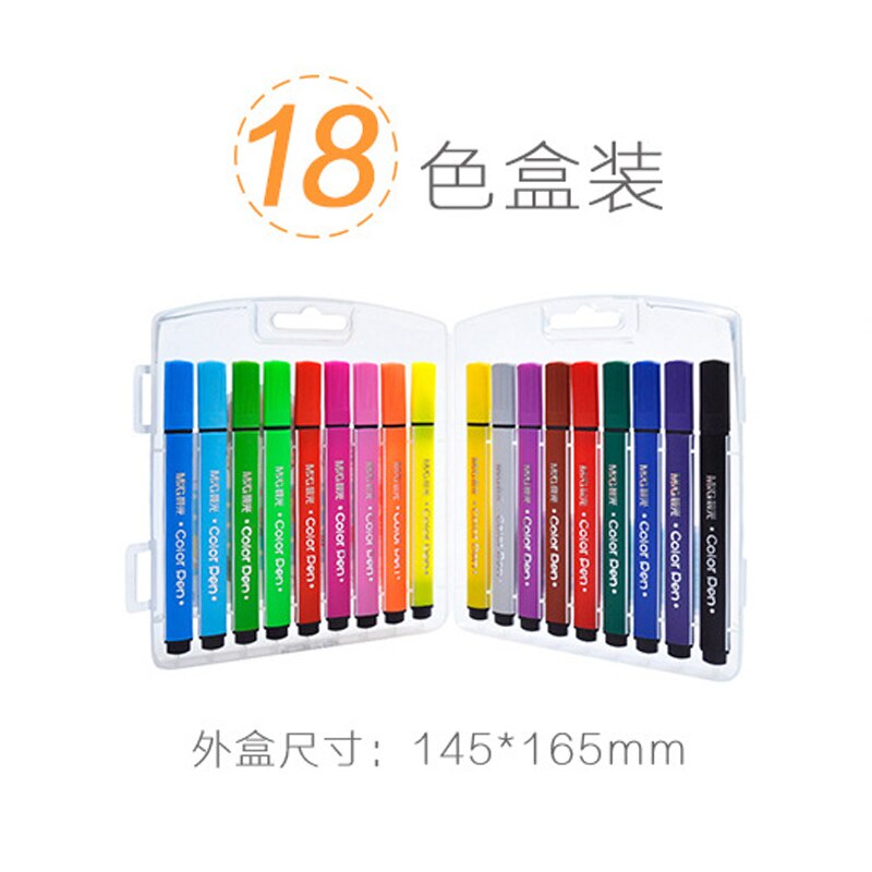 M &amp; G – stylo Triangle pour aquarelle, 12/18/24/36/48 couleurs, Graffiti, d&#39;art, dessin, croquis de couleur, tcp93130: 18colors