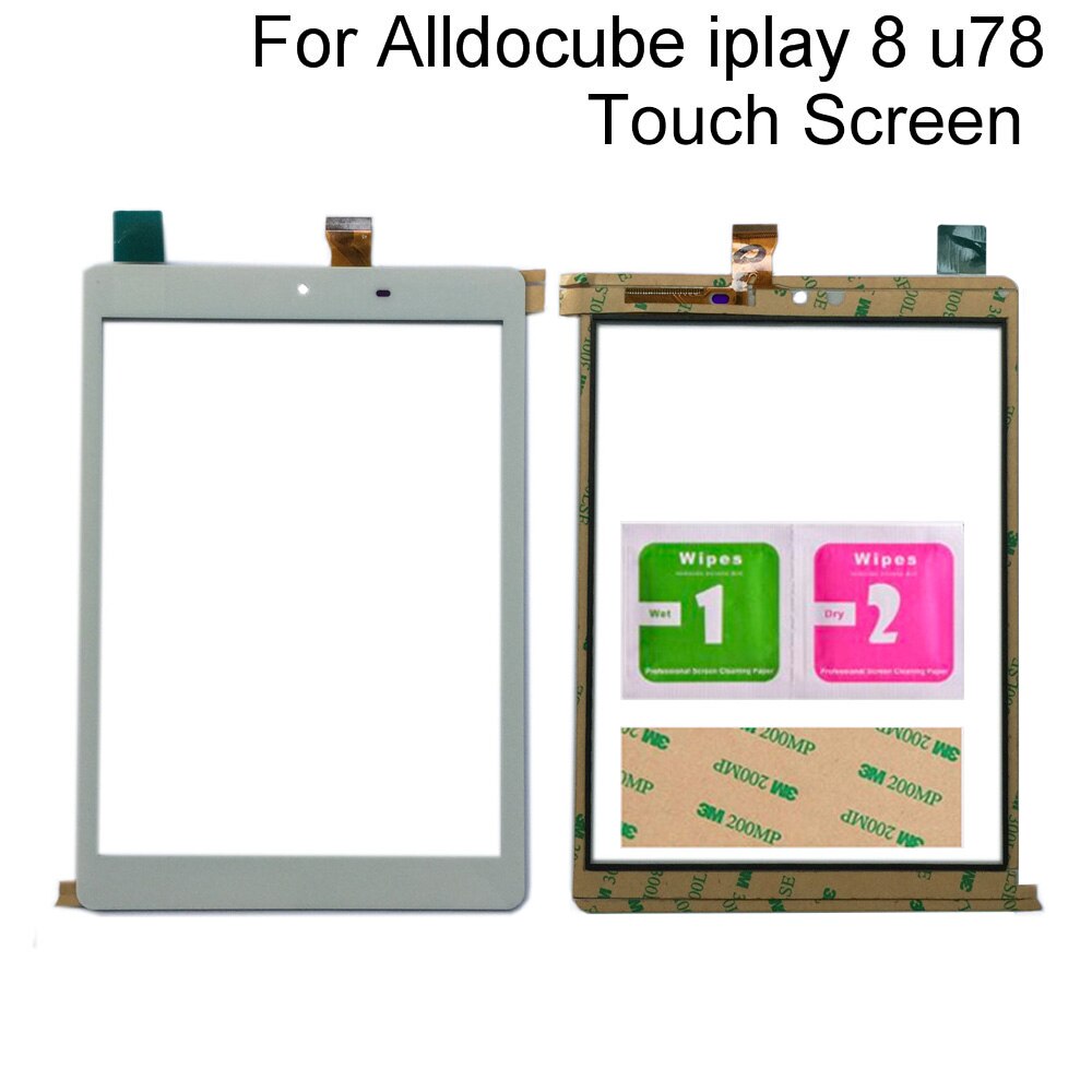Touch Screen Panel Voor Alldocube Cube Iplay 8 U78 MGLCTP-801466-801243 Tablet Digitizer Panel Sensor Gereedschap 3M Lijm Doekjes
