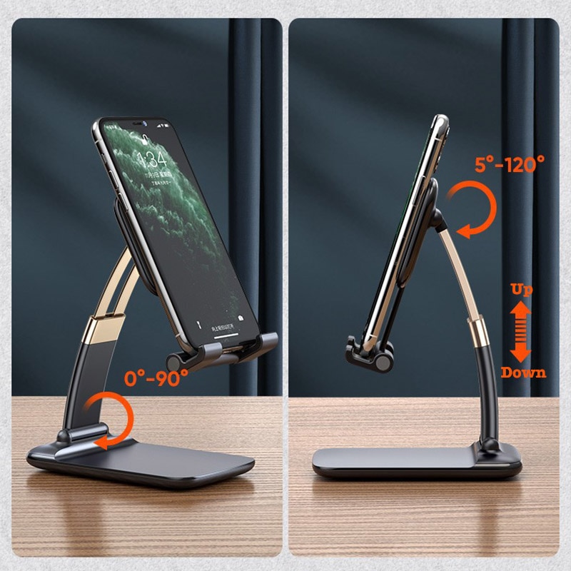 Smoyng-suporte de mesa para celular, dobrável, portátil, suporte para tablet, iphone, ipad, 4 a 10 polegadas