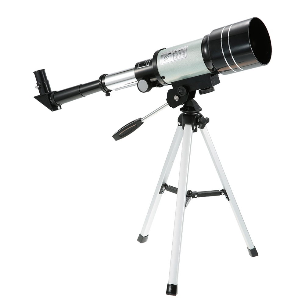 F30070M Monocular Outdoor Telescope HD 150X Refractive Astronomical Telescope H6mm/H20mm Eyepiece with Tripod Barlow Lens