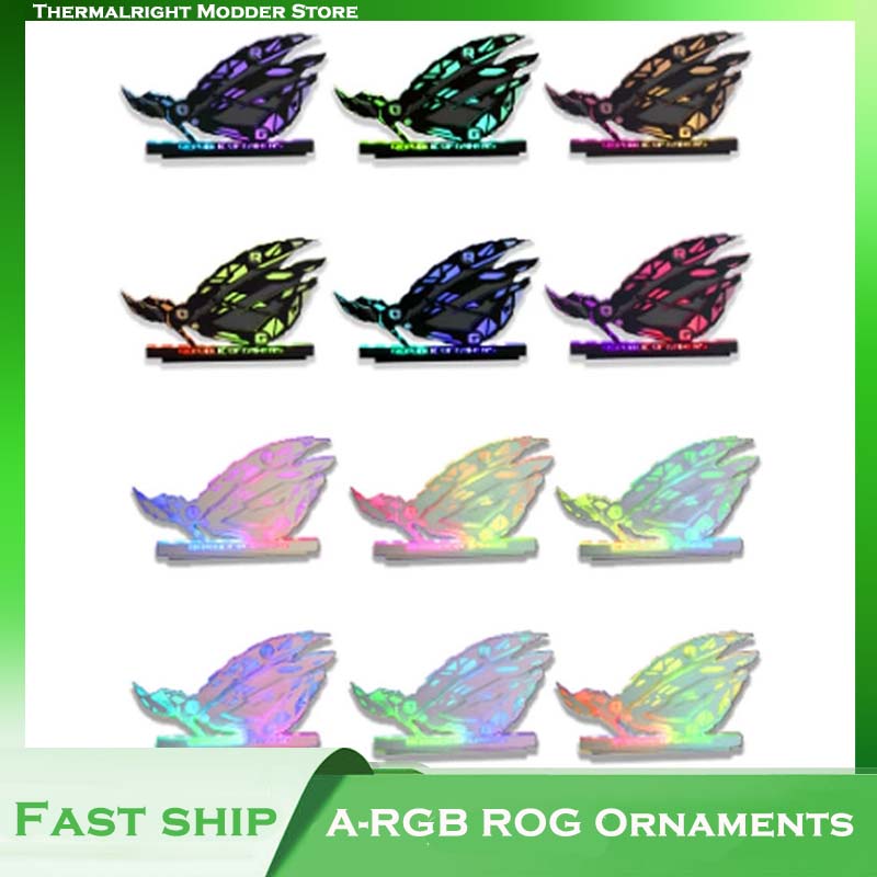 RGB Hand-Made Ornaments Gamers Gamer DIY Computer Case,ROG Brand Faith , Modding Mechanical Eye M/B 5V ARGB SYNC