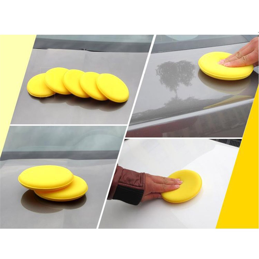 4X Waxen Paint Cleaner Care Shampoo Wax Applicator Spons Beauty Polijsten Sponzen Car Care Tools Poetsmiddelen Auto Glans
