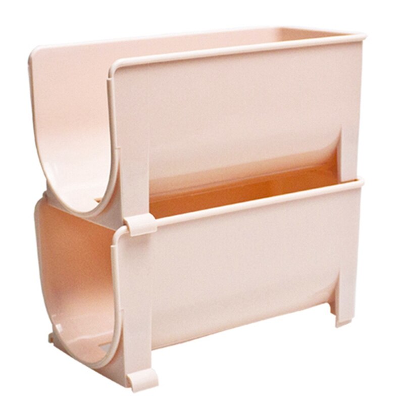 Beer Rack Stackable Holder Layers Beverage Organizer Wine Shelf Kitchen Arrangement Accessories Bottle Storage: Pink