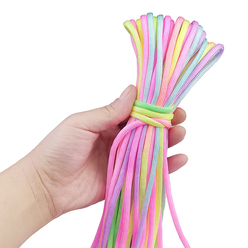 3mm/4mm 31meters heavy duty Paracord diy kniting Gradient string bracelet weaving cord