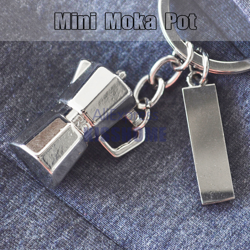 Barista Koffie Tamper Sleutelhanger - Espresso Accessoires - Draagbare Koffie - Metalen Handvat