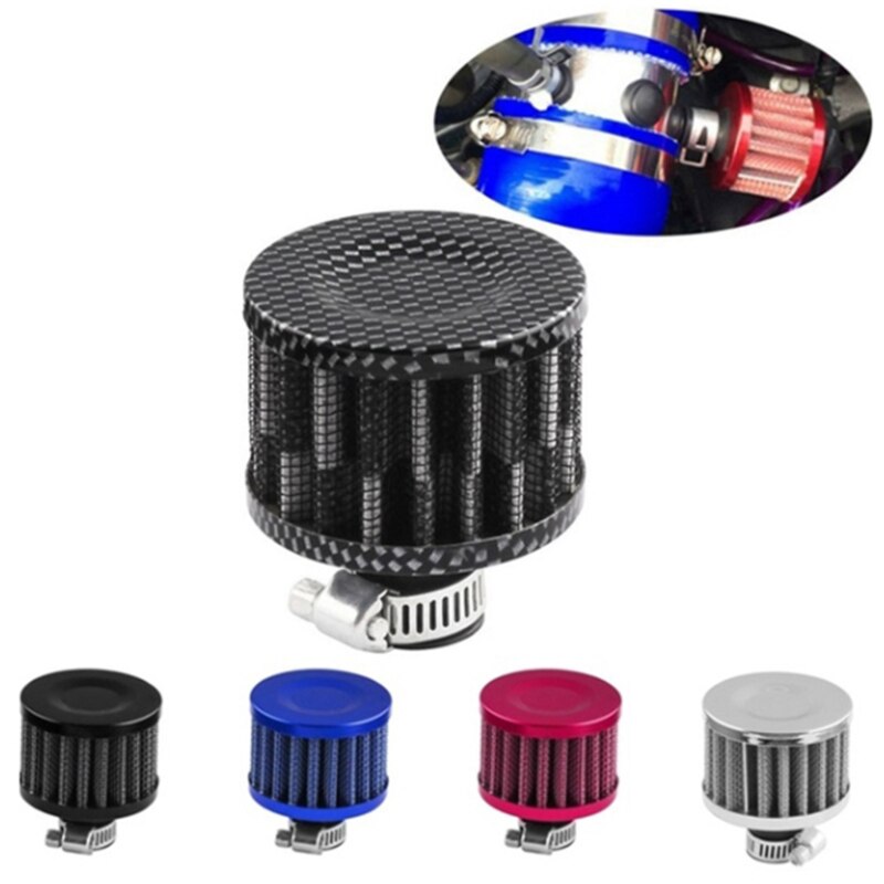 Filtro de aire para coche, para motocicleta, entrada de aire frío, cárter de alto flujo, cubierta de ventilación, Mini filtros de respiración