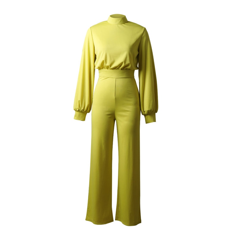 Efterår street langærmet solid sort bodysuit spandex overalls med rullekrave til kvinders barboteuse femme jumpsuits