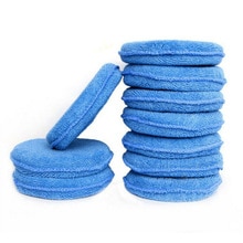 Blue Polishing Pad Set Foam Sponge Microfiber Cleaning Buffer Detailing