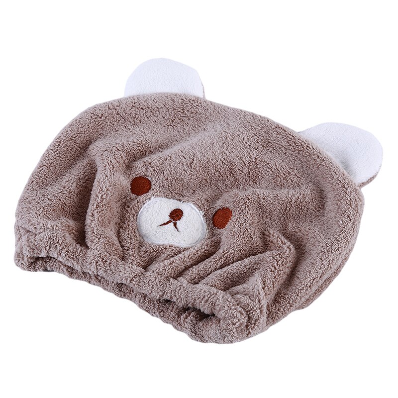 Mignon bébé cheveux sec chapeau serviette séchage rapide bonnet de douche fort absorbant séchage doux dessin animé enfants