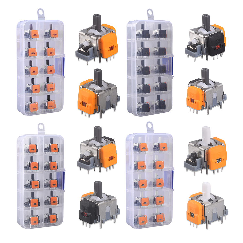 10Pcs 3D Hall Effect Joystick Adjustable No Drifting Thumbstick Module Joystick Rocker Module Controller for PS4/PS5/XBox/Switch