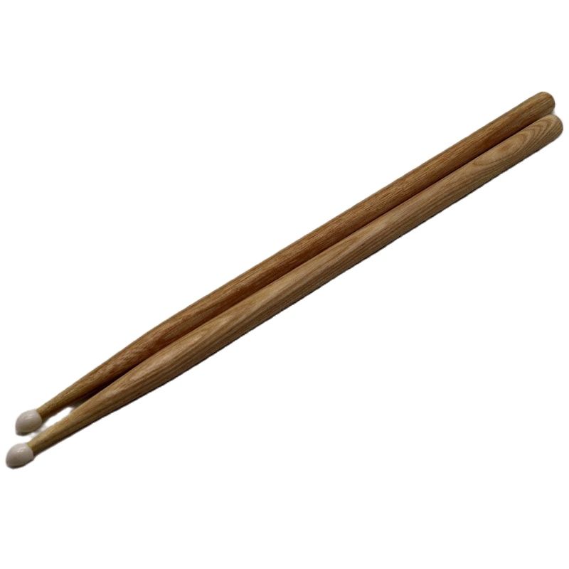 Baquetas para batería de buena , 1 par, 2B, Banda de Música, Color madera: 2B ashwood nylon tip