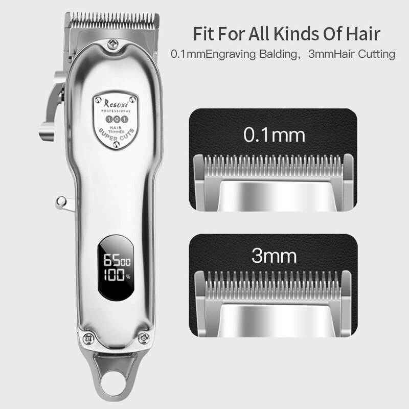 Mlhj Professionele Draadloze Tondeuse Alle Metalen Elektrische Professionele Tondeuses Mannen Kapper Tondeuse Salon