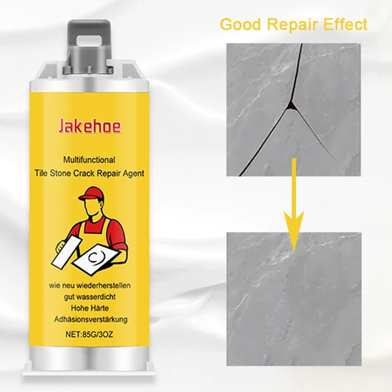 Kit adhesivo para reparación de grietas, sellador multifuncional para reparación de suelos de mármol esmaltado con agujeros para azulejos de cerámica de Color ajustable para el hogar