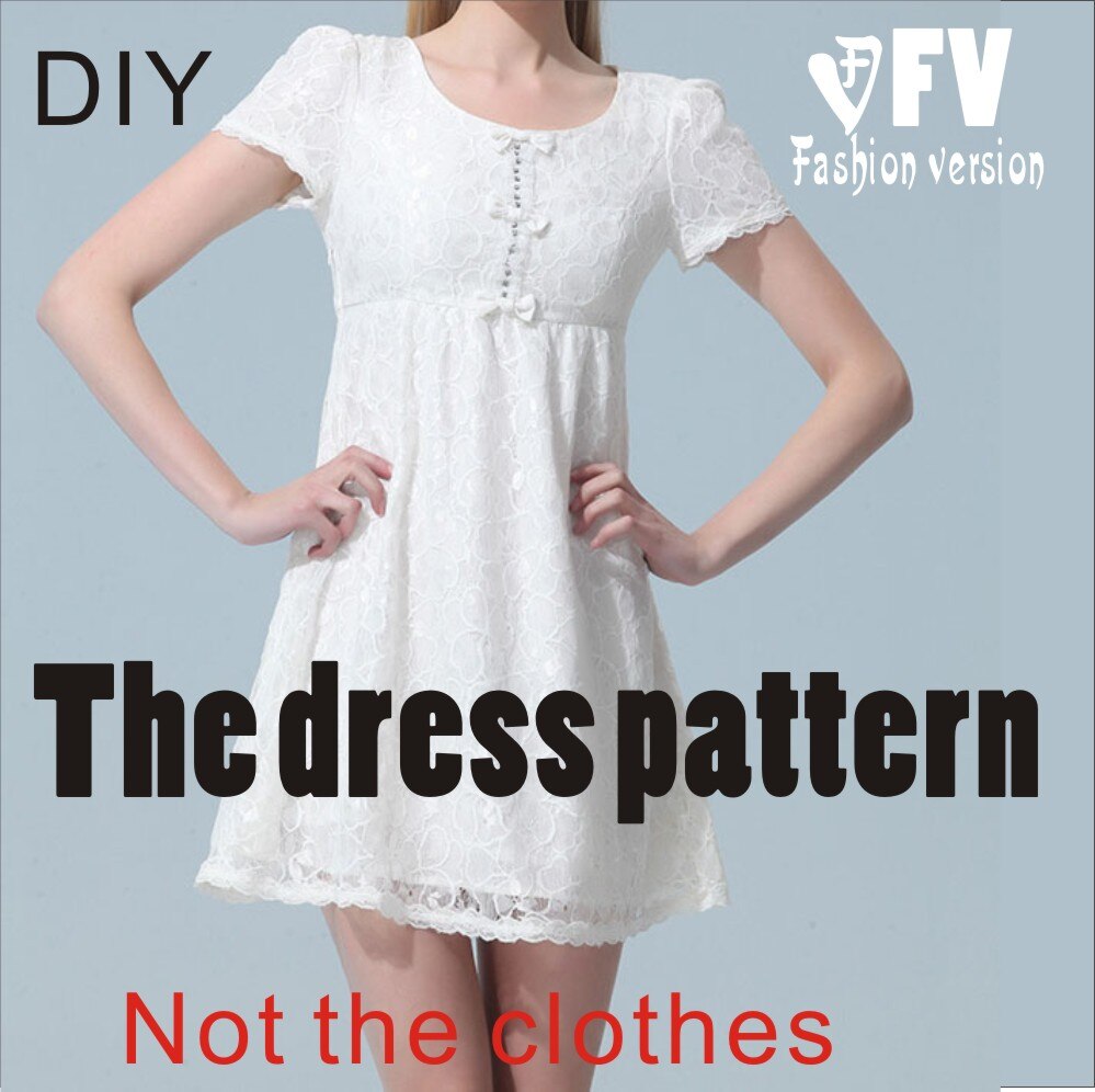 Clothing DIY The dress Dresses Sewing Pattern cutting drawing BLQ-17