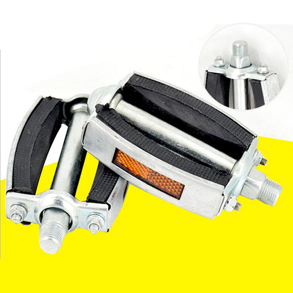 Anti-Slip Bicycle Pedal Rubber Block Pedals Vintage Retro Style Mountain Road Bike Flat Pedal Cycling Pedals Cycling Parts