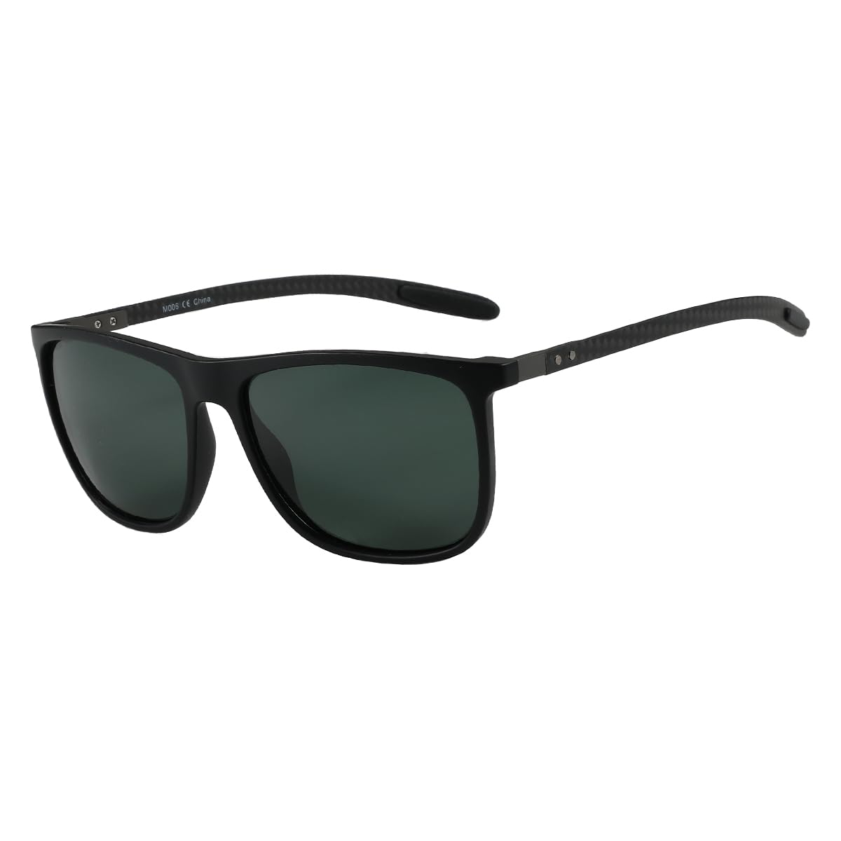 ZENOTTIC gafas de sol polarizadas cuadradas para hombres gafas de sol ultraligeras de fibra de carbono para conducir, pescar, deportes de Golf protección UV400: Multicolor