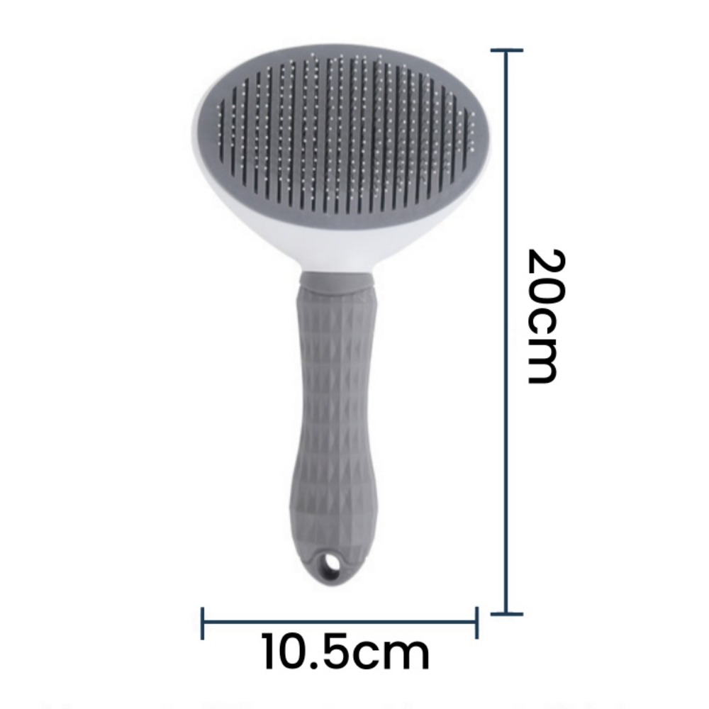 Pet Brush Dog Hair Beauty Care Stainless Steel Pet Hair Remover Pet Cleaning Grooming Self-cleaning Hair Comb Pet Accessories