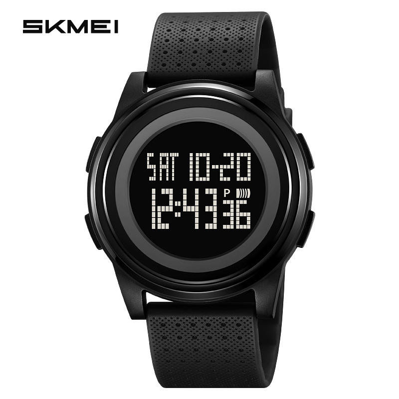 Skmei Men's Watch Personality Large Dial Electronic Watch Unisex Student Sports Multi-Function Waterproof Electronic Watch: Multicolor