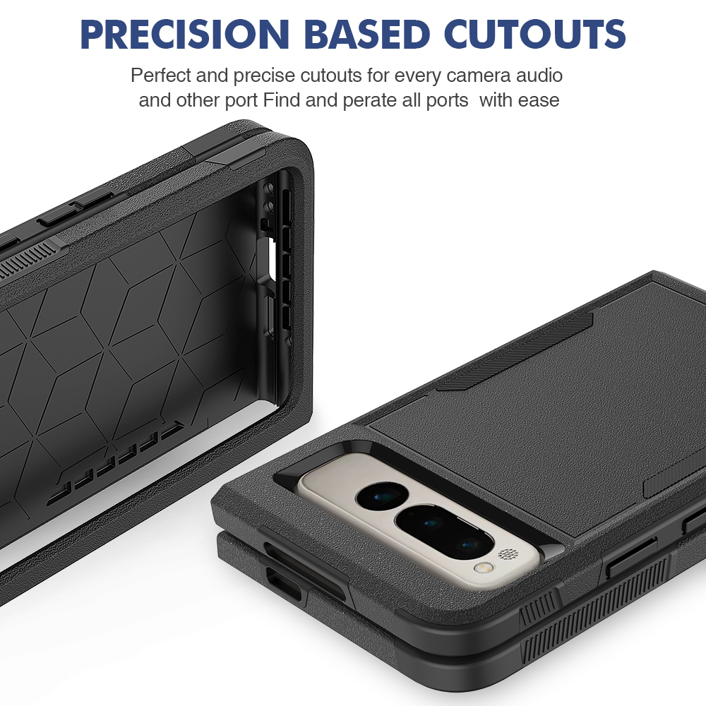 for Google Pixel Fold Case Luxury Cute Armor Shockproof Soft Silicone Edges Hard Bussiness Phone Cover GooglePixelFold G9FPL