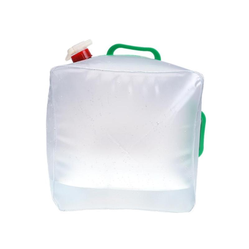 20l pvc bärbar hopfällbar vattenväska vattenskinn utomhus camping vandring resande fiske hink