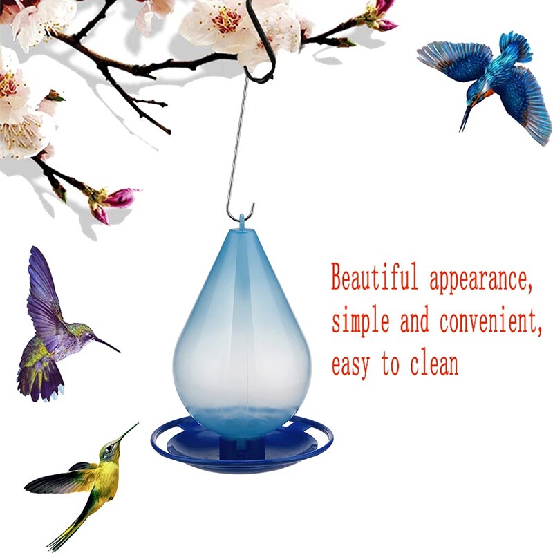 Garden Decor Bird Water Feeder Bottle Hummingbird Feeder Free Nectar Patio Yard Window Bird Food Feeder Drinker Bird Feed