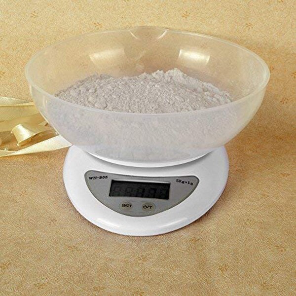 Digitale Küche Lebensmittel Waage 11LB/5kg mit Abnehmbarer Schüssel BDF99