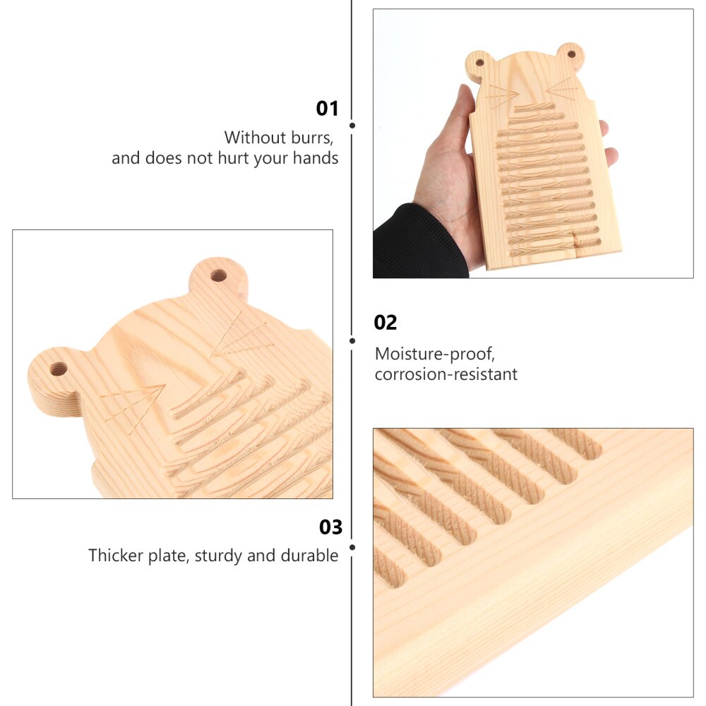 1Pc Laundry Scrubbing Board Non-skid Clothes Washin Board Home Wood Washboard