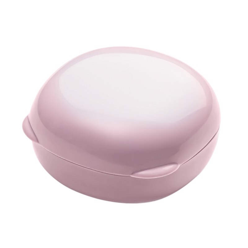 Portable Soap Box Travel Waterproof Soap Holder With Lid Eco-friendly Soap Dish Plastic Bathroom Soap Drain Tray Containe: B