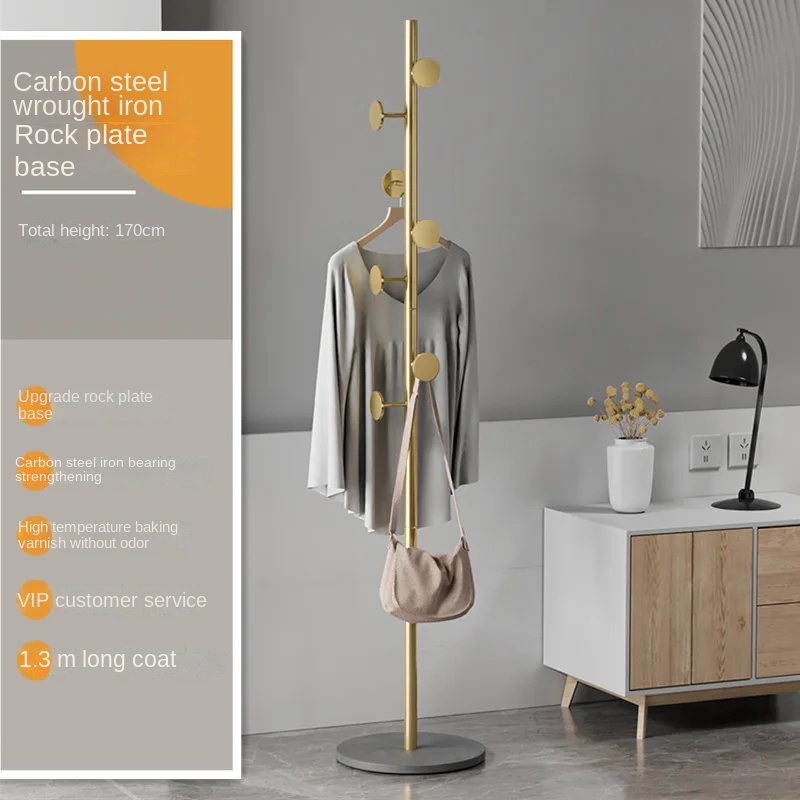 Luxe Kapstok Vloer Staande Kleerhanger 7 Haken Multifunctionele Opberghoed Organizer Handtassen Woonaccessoires Boom Hanger: green