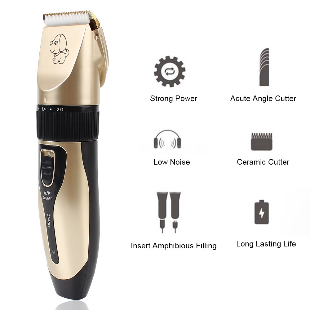 Elektrische Pet Hair Trimmer Voor Dieren Oplaadbare Kapsel Scheerapparaat Professionele Grooming Kit Haren Remover Kat Hond Tondeuse