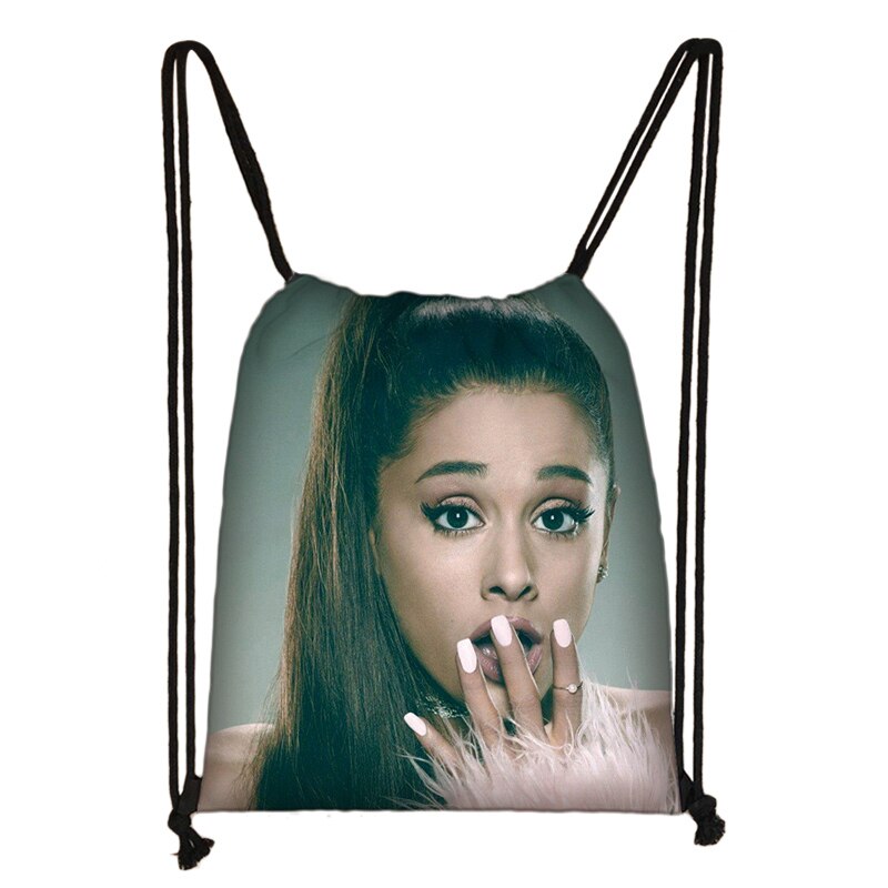 Ariana Grande 3D Drawstring Bag Printing Backpack Daily Casual Boys Girls knapsack Drawstring Bags: 016