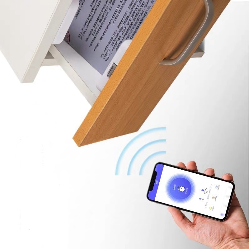Sovelluslaatikon oven lukko älykäs bluetooth -oven lukko näkymätön avaimeton piilotettu sähkö bluetooth -lukko turvatiedosto kaapin lukko