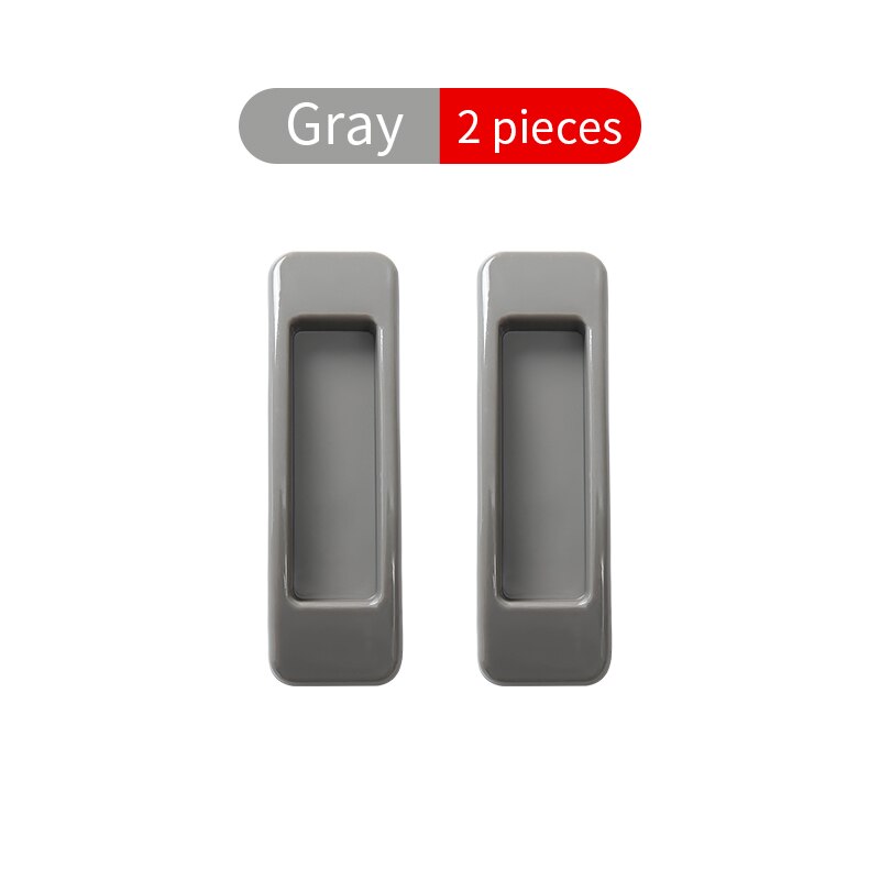 Lijm Extra Handgreep 2Pcs Glas Raam Schuifdeur Sterk En Naadloze Voor Huishoudelijke Koelkast Kast Zuig Handvat: Gray square