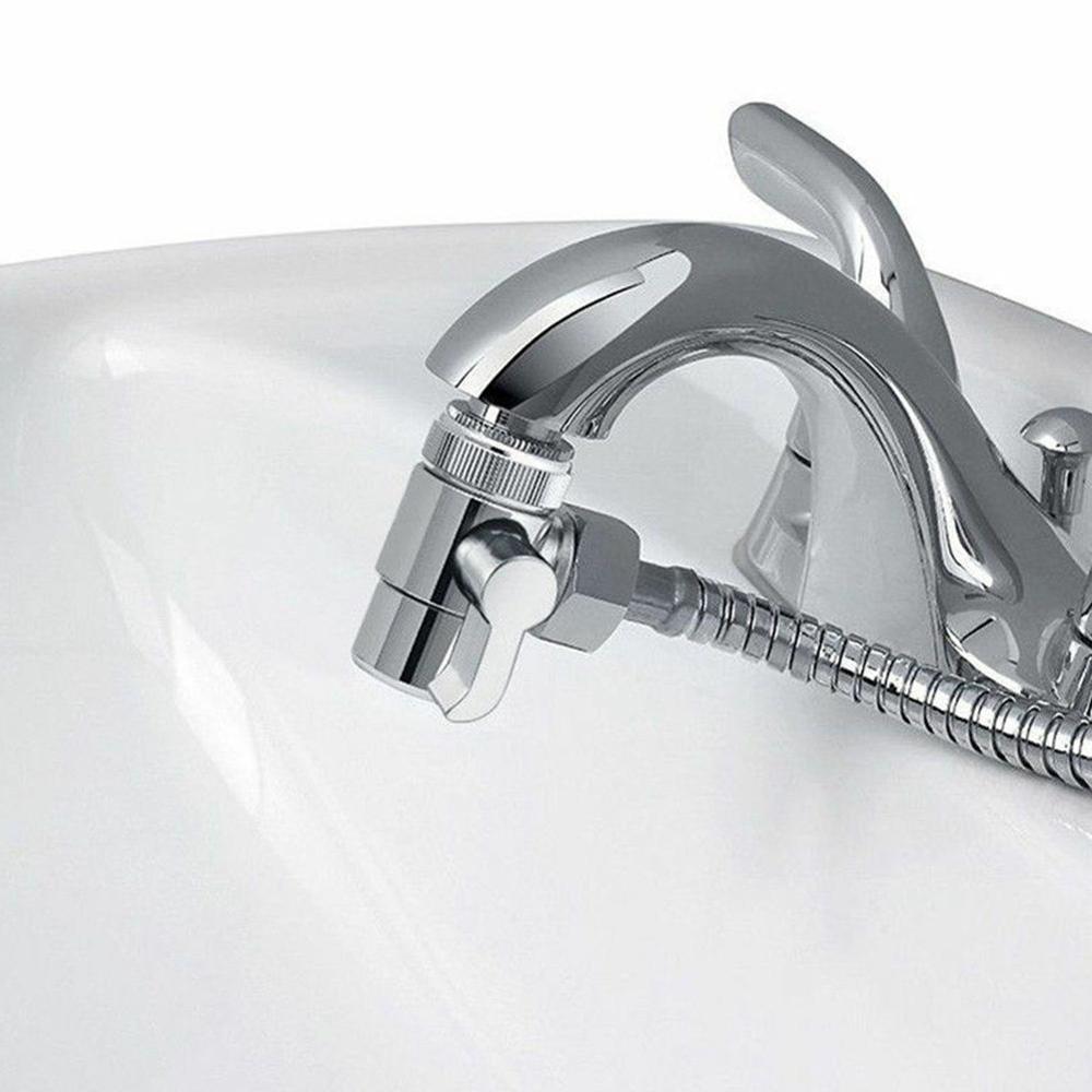 Messing 3- måter kran omskifterventil tut splitter vann avledningsventil for kjøkkenvask bad bidet kran erstatningsdel