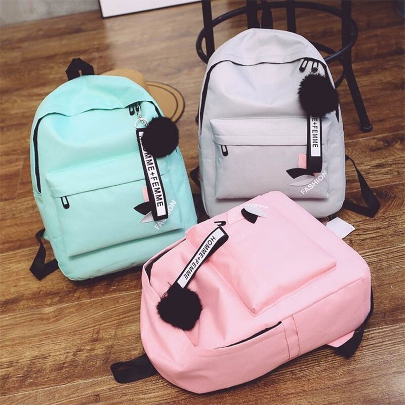 Mode Canvas Rugzak 19Inch Vrouwelijke Schooltas Student Boekentas Meisjes Leuke Reizen Rugzak Schoudertas