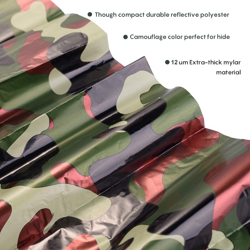 Camping Notfall Schlafsack Camo Sack Ultraleicht Wasserdichte Thermische Raum Decke Überleben Kits für Outdoor Camping