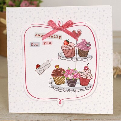 cute mini greeting cards square kids handmade birthday flower small cards for mother's day: MINI 1513 II 07