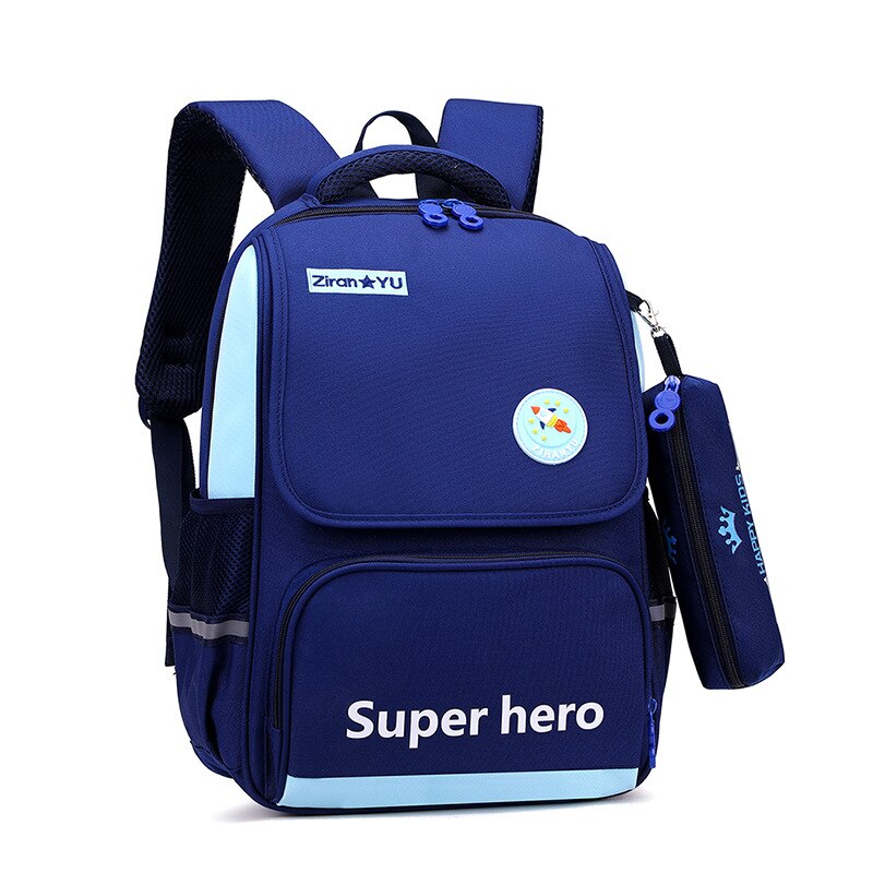 Basisschoolleerlingen Rugzakken Meisjes Waterdichte Schooltassen Kinderen Knapzak 6-10Y Kids Schooltas Voorschoolse Mochila Escolar: blue