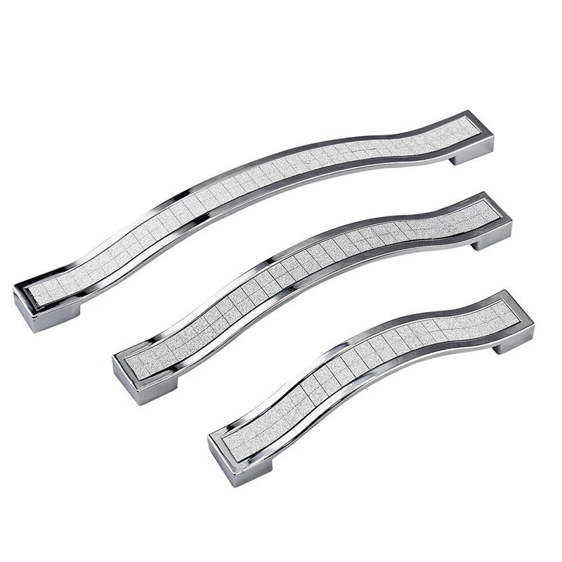 Crystal Drawer Knobs Europe Style Zine-Alloy Furniture Door Pull Handle for Dresser Cabinet Cupboard Kitchen Knobs Set of 10 (96