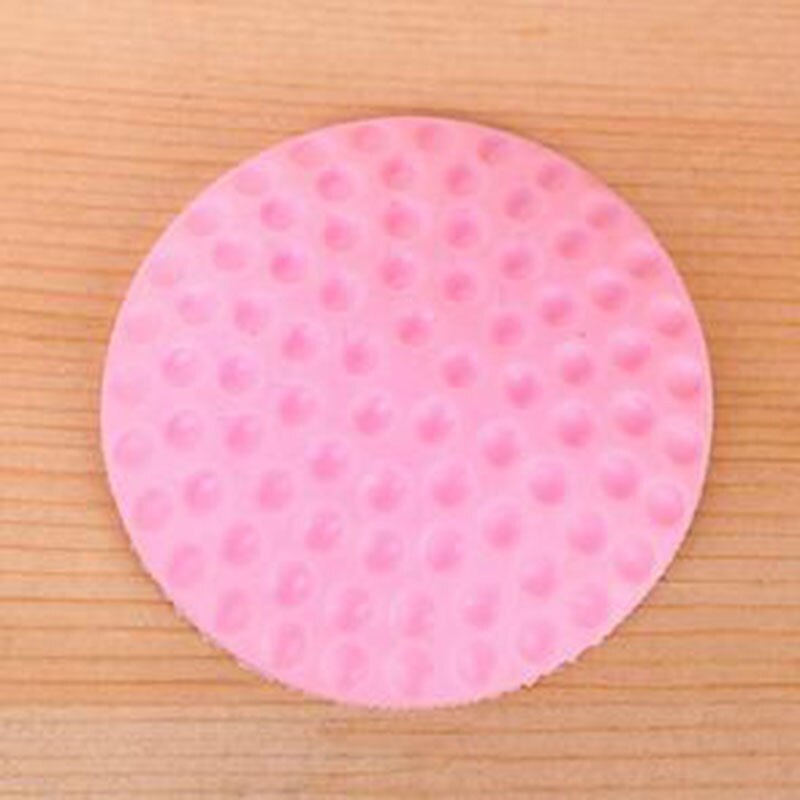 Pomo de puerta de casa de goma y Gel fuerte, Protector de pared trasero, a prueba de golpes, ,: Rosa