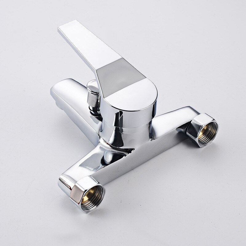 Wandmontage Handdouche Kraan Bad Kraan Valve Badkamer Douche Kranen Warm En Koud Water Mengkraan Mondstuk Tap