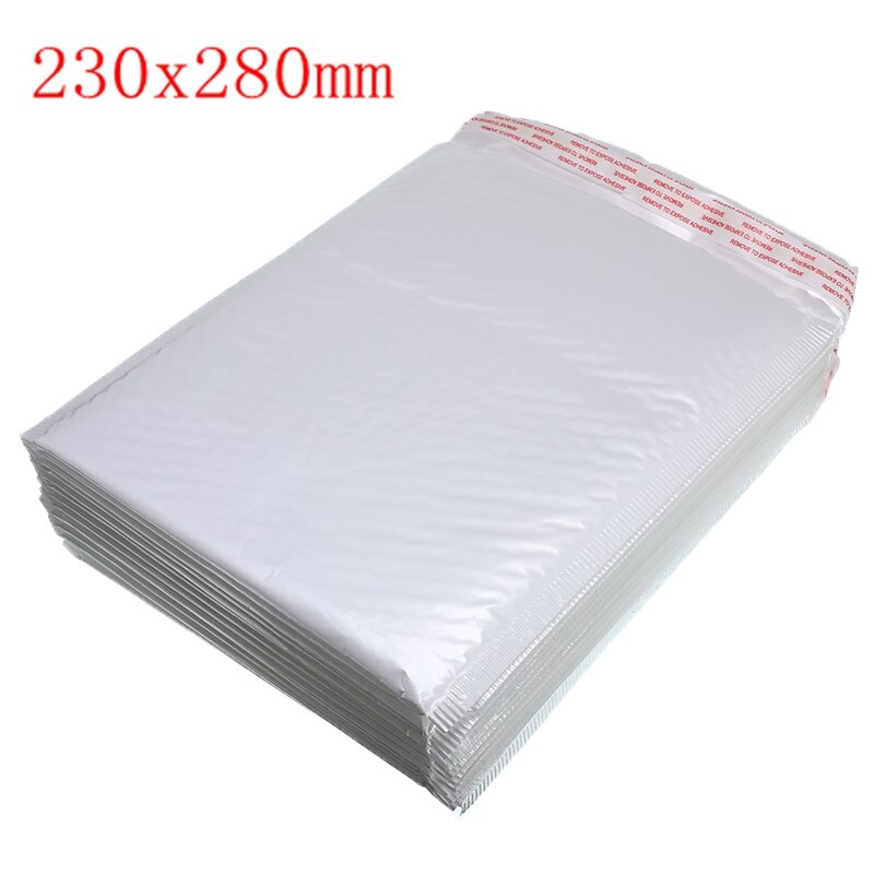 50 PCS/Lot White Foam Envelope Mailing Bag Different Specifications Bubble Mailers Padded Envelope Mailing Bag: 230x280mm